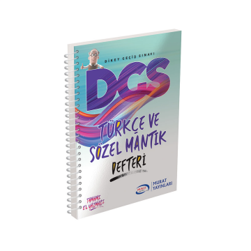 Murat Yayınları DGS Türkçe ve Sözel Mantık Defteri