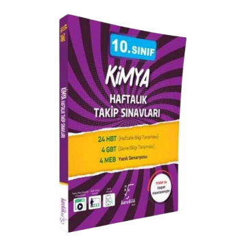 Karekök Yayınları 10. Sınıf Kimya Haftalık Takip Sınavları