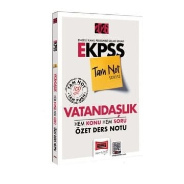 2026 E-KPSS Tam Not Serisi Vatandaşlık Hem Konu Hem Soru Özet Ders Notu Yargı Yayınları