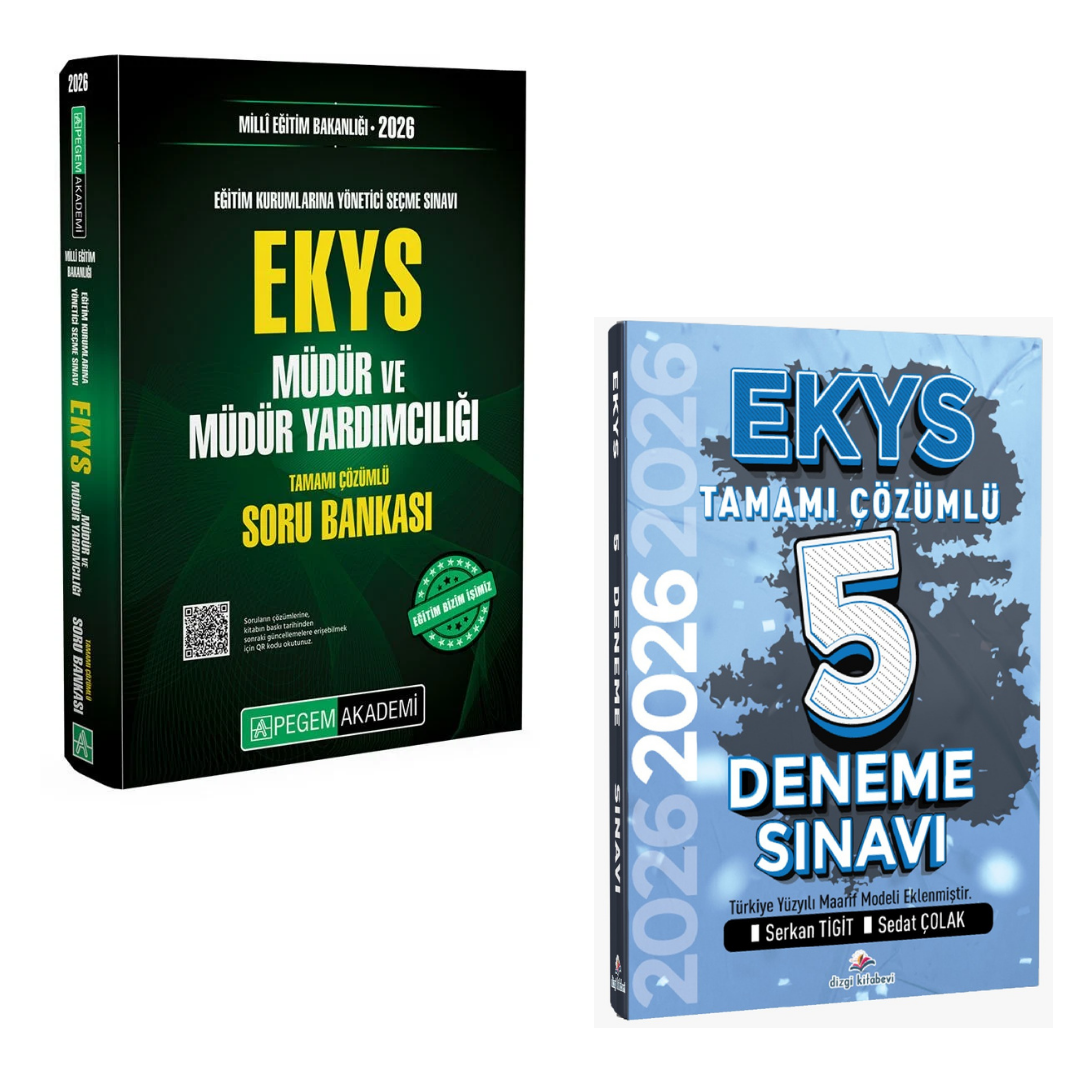 2026 MEB EKYS Müdür ve Müdür Yardımcılığı Soru Bankası & MEB EKYS Müdür ve Müdür Yardımcılığı Tamamı Çözümlü 5 Deneme Sınavı Seti
