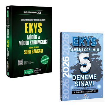 2026 MEB EKYS Müdür ve Müdür Yardımcılığı Soru Bankası & MEB EKYS Müdür ve Müdür Yardımcılığı Tamamı Çözümlü 5 Deneme Sınavı Seti