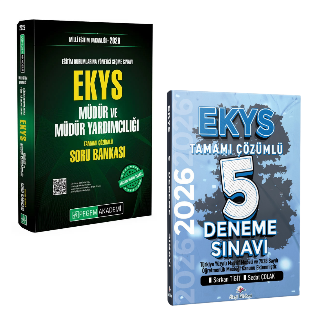 2026 MEB EKYS Müdür ve Müdür Yardımcılığı Soru Bankası & MEB EKYS Müdür ve Müdür Yardımcılığı Tamamı Çözümlü 5 Deneme Sınavı Seti