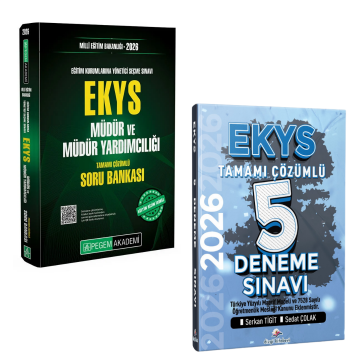 2026 MEB EKYS Müdür ve Müdür Yardımcılığı Soru Bankası & MEB EKYS Müdür ve Müdür Yardımcılığı Tamamı Çözümlü 5 Deneme Sınavı Seti