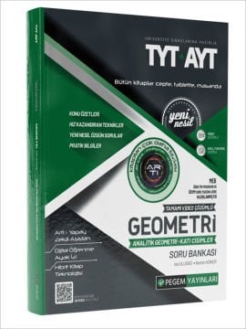 TYT-AYT Geometri Analitik Geometri-Katı Cisimler Soru Bankası Pegem Akademi