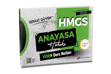 Dizgi Kitap 2025 HMGS Anayasa Hukuku Video Ders Notları Serhat Güven