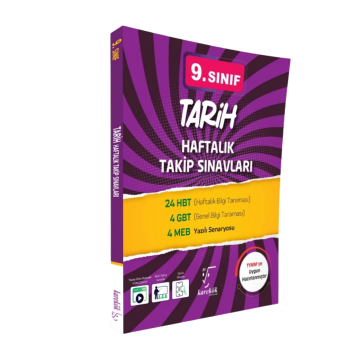Karekök Yayınları 9. Sınıf Tarih Haftalık Takip Sınavları