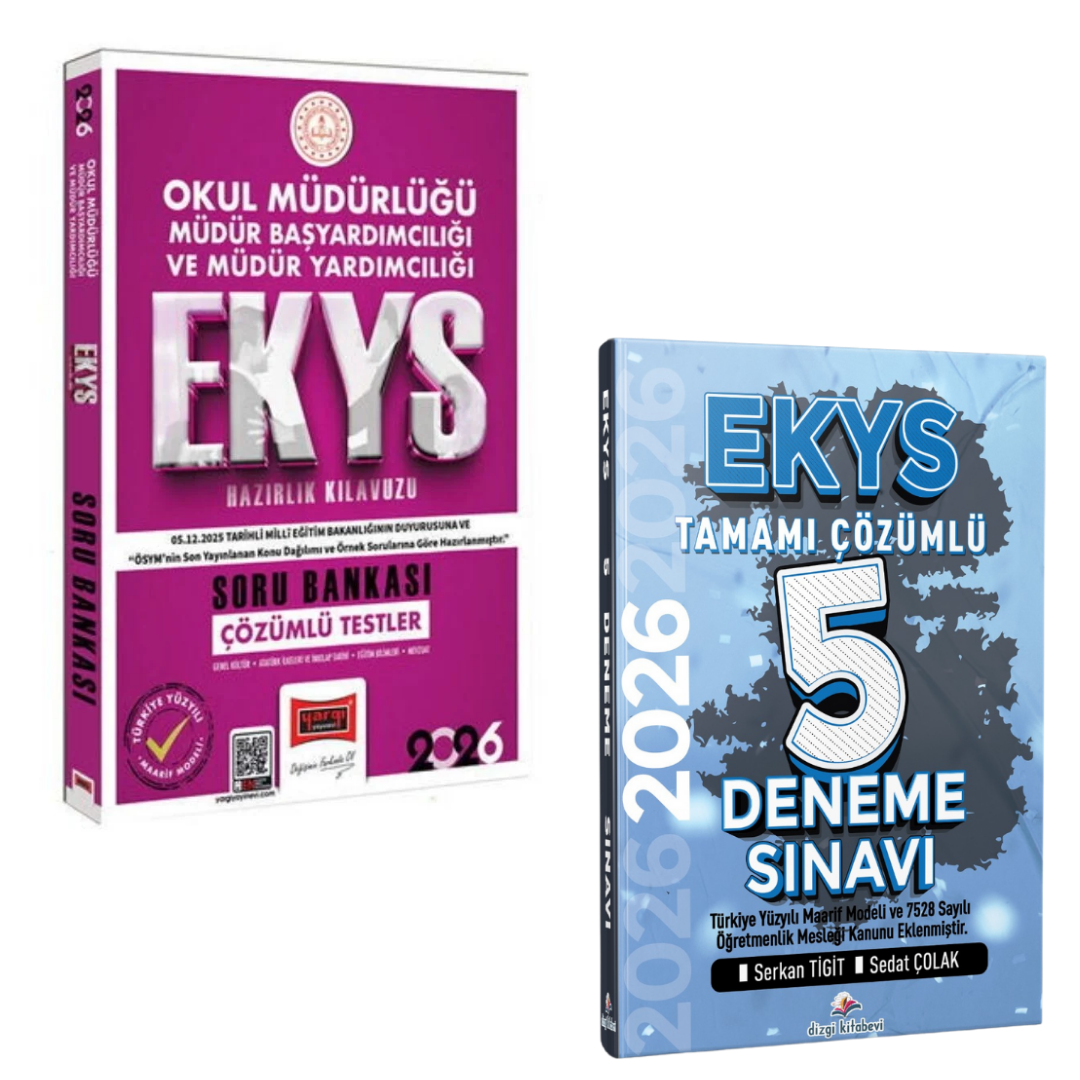 2026 EKYS Okul Müdürlüğü Müdür Başyardımcılığı ve Müdür Yardımcılığı Soru Bankası & MEB EKYS Müdür ve Müdür Yardımcılığı Tamamı Çözümlü 5 Deneme Seti