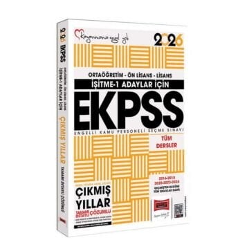 2026 İşitme 1 Adaylar İçin EKPSS GK-GY Tüm Dersler (2016-2024) Çıkmış Sorular Kitabı Yargı Yayınları