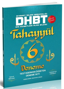 DHBT 6 Deneme Çözümlü - Mustafa Çoban, Adem Çoban Tahayyül Yayınları