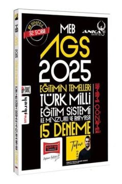2025 MEB-AGS Anka Serisi Eğitimin Temelleri Türk Milli Eğitim Sistemi İle Mevzuatı ve Anayasa 15 Deneme Yargı Yayınları