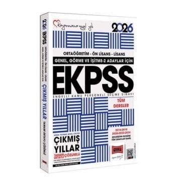 Yargı Yayınları 2026 Genel Görme ve İşitme 2 Adaylar İçin EKPSS GK-GY Tüm Dersler (2016-2024) Çıkmış Sorular Kitabı