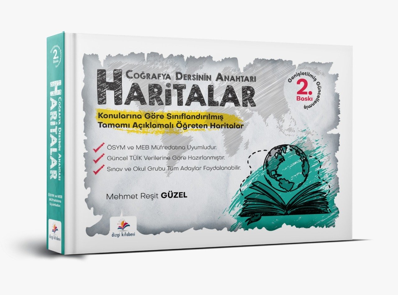 Dizgi Kitap Coğrafya Dersinin Anahtarı Haritalar Güncellenmiş-Genişletilmiş 2.Baskı Mehmet Reşit Güzel