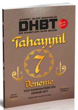 DHBT 7 Deneme Çözümlü - Mustafa Çoban, Adem Çoban Tahayyül Yayınları