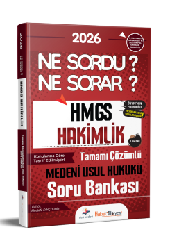Dizgi Kitap 2026 Hukuk Atölyesi HMGS Hakimlik Ne Sordu Ne Sorar Medeni Usul Hukuku Tamamı Çözümlü Soru Bankası Mustafa Dinçdemir 2. Baskı