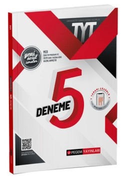 TYT Tamamı Çözümlü 5 Deneme Sınavı Pegem Akademi