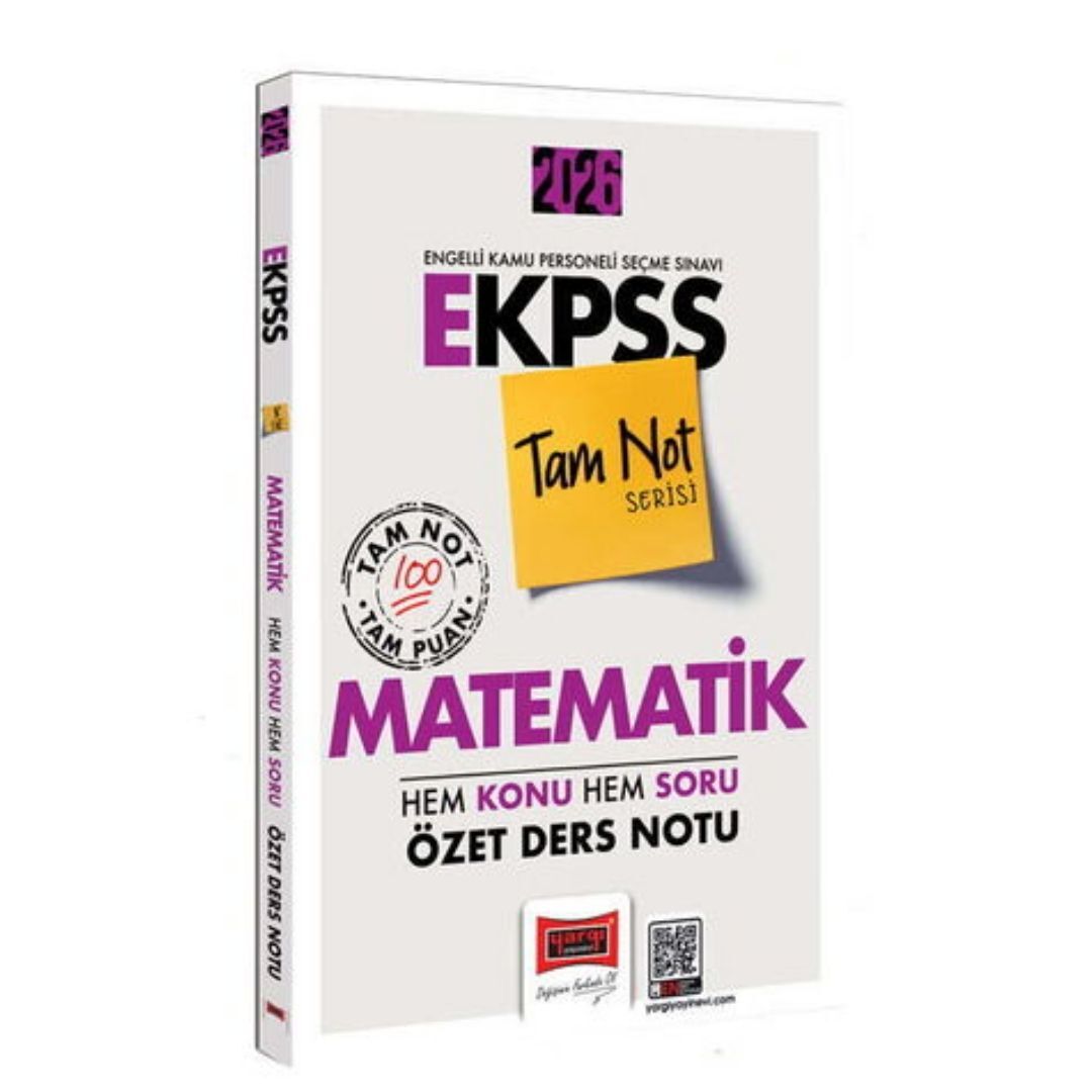 2026 E-KPSS Tam Not Serisi Matematik Hem Konu Hem Soru Özet Ders Notu Yargı Yayınları