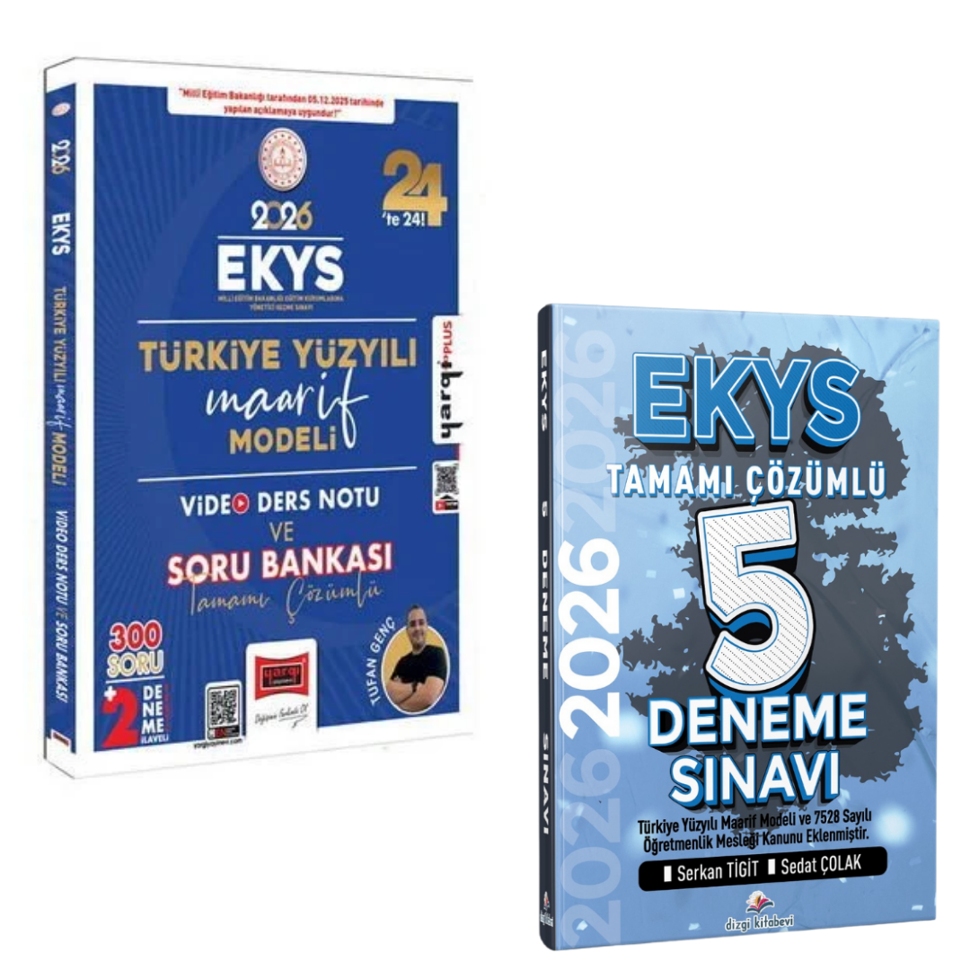 2026 MEB EKYS Türkiye Yüzyılı Maarif Modeli Video Ders Notları ve Soru Bankası & MEB EKYS Müdür ve Müdür Yardımcılığı Tamamı Çözümlü 5 Deneme Seti