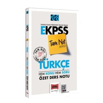 2026 E-KPSS Tam Not Serisi Türkçe Hem Konu Hem Soru Özet Ders Notu Yargı Yayınları