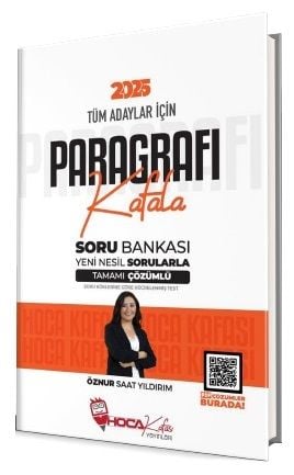 Hoca Kafası 2025 KPSS TYT ALES DGS Paragrafı Kafala Soru Bankası Çözümlü -  Öznur Saat Yıldırım Hoca Kafası Yayınları