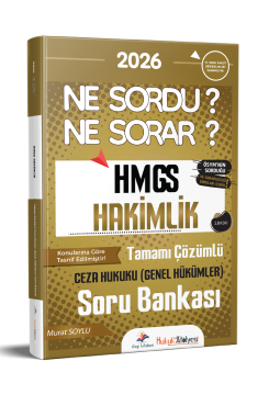 Dizgi Kitap 2026 Hukuk Atölyesi HMGS Hakimlik Ne Sordu Ne Sorar Ceza Hukuku Genel Hükümler Tamamı Çözümlü Soru Bankası Murat Soylu 2. Baskı