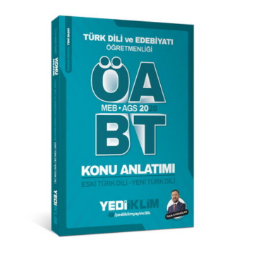 Yediiklim Yayınları 2026 ÖABT MEB-AGS Türk Dili ve Edebiyatı Öğretmenliği Eski Türk Dili Yeni Türk Dili Konu Anlatımı Faruk KARAASLAN