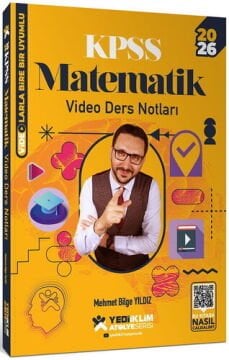 Yediiklim Yayınları 2026 KPSS Atölye Serisi Genel Yetenek Matematik Video Ders Notları Mehmet Bilge YILDIZ