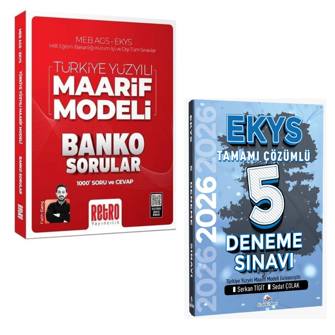 2026 MEB AGS EKYS Türkiye Yüzyılı Maarif Modeli Banko Sorular 1000 Soru ve Cevap & MEB EKYS Müdür ve Müdür Yardımcılığı Tamamı Çözümlü 5 Deneme Seti
