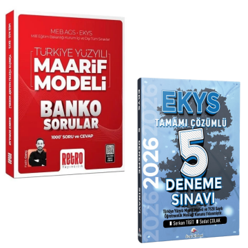2026 MEB AGS EKYS Türkiye Yüzyılı Maarif Modeli Banko Sorular 1000 Soru ve Cevap & MEB EKYS Müdür ve Müdür Yardımcılığı Tamamı Çözümlü 5 Deneme Seti