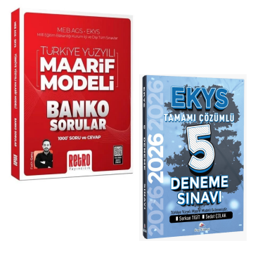 2026 MEB AGS EKYS Türkiye Yüzyılı Maarif Modeli Banko Sorular 1000 Soru ve Cevap & MEB EKYS Müdür ve Müdür Yardımcılığı Tamamı Çözümlü 5 Deneme Seti
