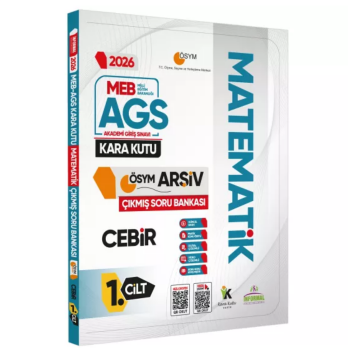 2026 MEB AGS MATEMATİK Kara Kutusu 1.Cilt CEBİR ÖSYM Çıkmış Soru Bankası Konu Özetli Dijital Çözümlü İnformal Yayınları