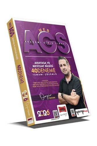 2026 MEB-AGS Anayasa ve Mevzuat Bilgisi Tamamı Çözümlü 40 Deneme Yargı Yayınları
