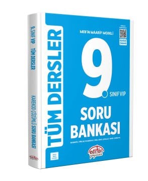9. Sınıf Vıp Tüm Dersler Soru Bankası Editör Yayınları