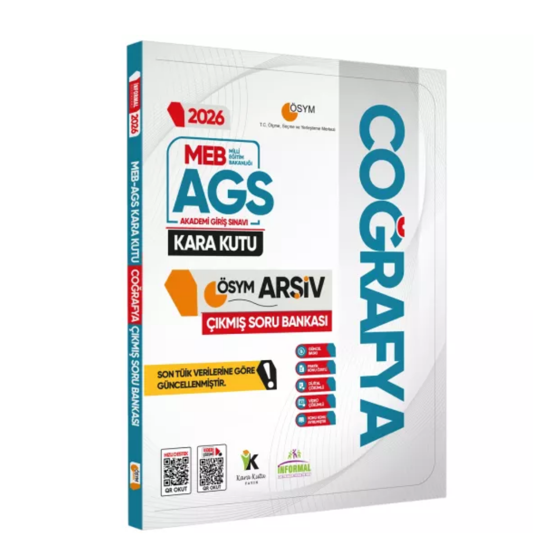2026 MEB-AGS COĞRAFYAnın Kara Kutusu ÖSYM Çıkmış Soru Havuzu Bankası Konu Özetli Dijital Çözümlü İnformal Yayınları
