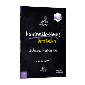 İmtiyaz Yayınları 2026 Hakimlik HMGS İdare Hukuku Ders Notları