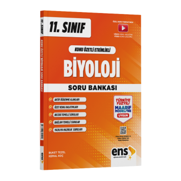 ENS Yayınları 11. Sınıf Biyoloji Konu Özetli Etkinlikli Soru Bankası