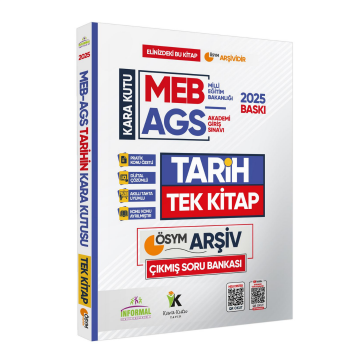 2026 MEB-AGS Tarihin Kara Kutusu TEK KİTAP ÖSYM Arşiv Çıkmış Soru Bankası Konu Ö. Video/PDF Çözümlü İnformal Yayınları