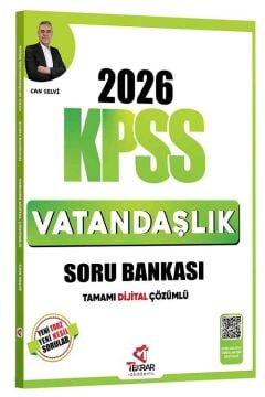 Tekrar Akademi Yayınları 2026 KPSS Vatandaşlık Soru Bankası Çözümlü - Can Selvi