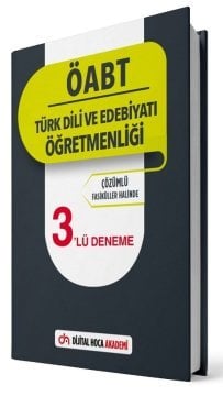 Dijital Hoca Akademi ÖABT Türk Dili ve Edebiyatı Öğretmenliği 3 Deneme Çözümlü