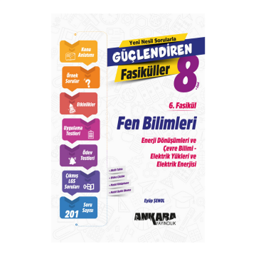 Ankara Yayıncılık 8. Sınıf LGS Fen Bilimleri Güçlendiren 6. Fasikül