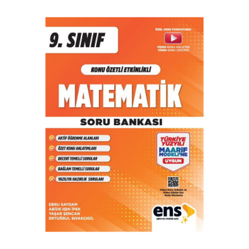 ENS Yayınları 9. Sınıf Matematik Konu Özetli Etkinlikli Soru Bankası