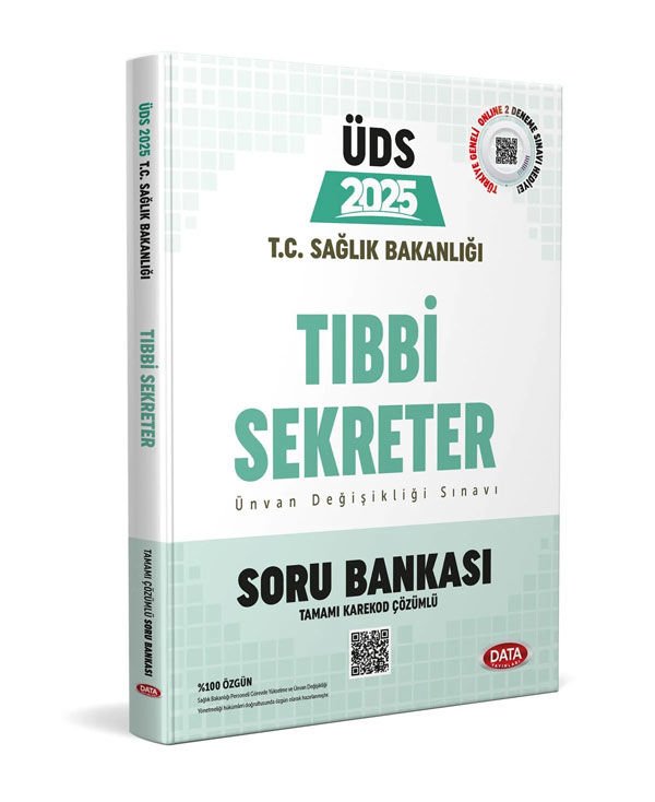 T.C. Sağlık Bakanlığı Üds Tıbbi Sekreter Soru Bankası (Tamamı Karekod Çözümlü) Data Yayınları