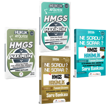 Dizgi Kitap 2026 HMGS Ceza Hukuku Genel Hükümler Ders Notları & HMGS Ceza Hukuku Özel Hükümler Ceza Muhakemesi Hukuku Ders Notları & HMGS Soru Bankası Seti