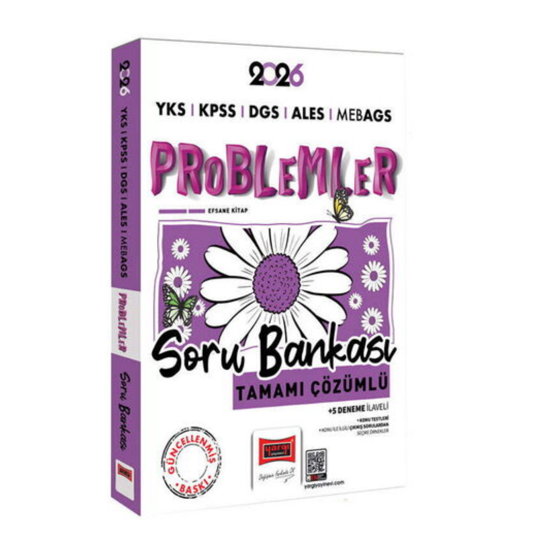 2026 YKS KPSS ALES DGS MEB-AGS Papatya Serisi Problemler Tamamı Çözümlü Soru Bankası Yargı Yayınları