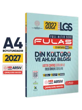 İnformal Yayınları 2027 8. Sınıf Full LGS Altın Seri (FULAS) Din Kültürü ve Ahlak Bilgisi Çıkmış Soru Bankası Modüler Set