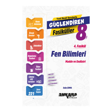 Ankara Yayıncılık 8. Sınıf LGS Fen Bilimleri Güçlendiren 4. Fasikül