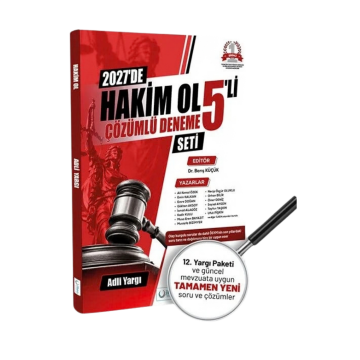 İlken Yayınları 2027 Adli Yargı Hakim Ol 5 Deneme Çözümlü