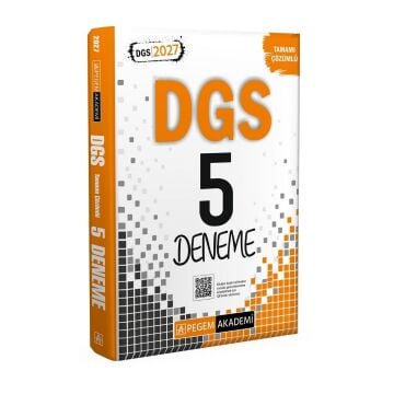 Pegem Akademi 2027 DGS Tamamı Çözümlü 5 Deneme