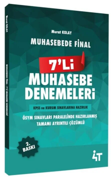 4T Yayınları Muhasebede Final - 7’Li Muhasebe Denemeleri
