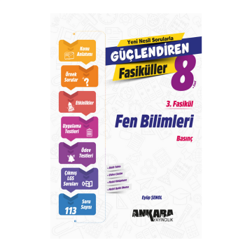 Ankara Yayıncılık 8. Sınıf LGS Fen Bilimleri Güçlendiren 3. Fasikül