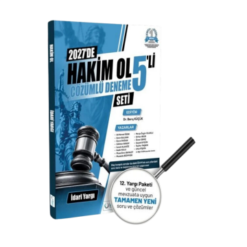 İlken Yayınları 2027 İdari Yargı Hakim Ol 5 Deneme Çözümlü